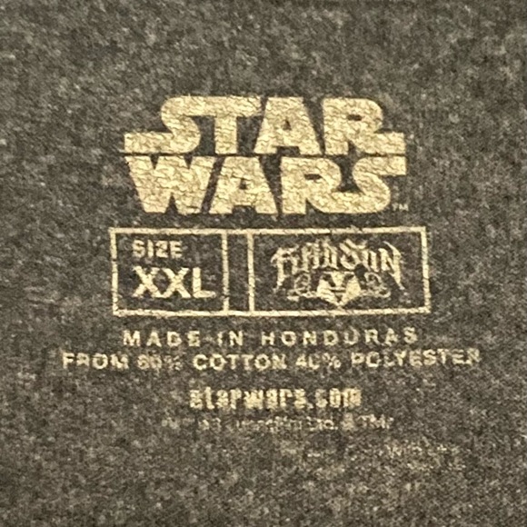 Men’s XXL Gray Darth Vader #1 Dad Short Sleeve Tshirt - Picture 3 of 3